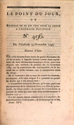 Le point du jour ou Résultat de ce qui s'est passé la veille à l'Assemblée Nationale Freitag 19. November 1790