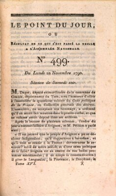 Le point du jour ou Résultat de ce qui s'est passé la veille à l'Assemblée Nationale Montag 22. November 1790