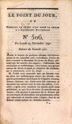 Le point du jour ou Résultat de ce qui s'est passé la veille à l'Assemblée Nationale Montag 29. November 1790