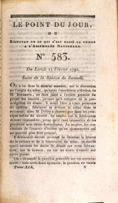 Le point du jour ou Résultat de ce qui s'est passé la veille à l'Assemblée Nationale Montag 14. Februar 1791