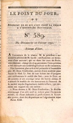 Le point du jour ou Résultat de ce qui s'est passé la veille à l'Assemblée Nationale Sonntag 20. Februar 1791