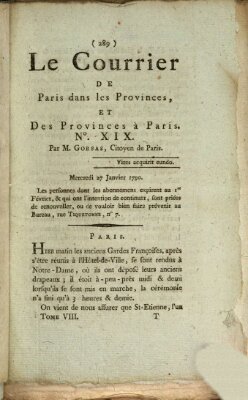 Le courrier des LXXXIII départemens Mittwoch 27. Januar 1790