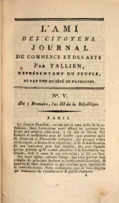 L' ami des citoyens Sonntag 26. Oktober 1794