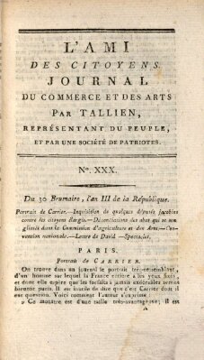 L' ami des citoyens Donnerstag 20. November 1794