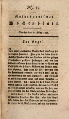 Solothurnisches Wochenblatt Samstag 24. März 1821