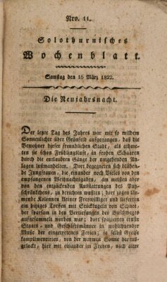 Solothurnisches Wochenblatt Samstag 16. März 1822