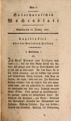 Solothurnisches Wochenblatt Samstag 24. Januar 1824