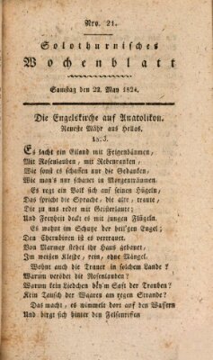 Solothurnisches Wochenblatt Samstag 22. Mai 1824