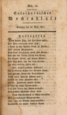 Solothurnisches Wochenblatt Samstag 29. Mai 1824