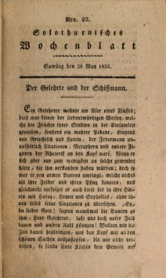 Solothurnisches Wochenblatt Samstag 28. Mai 1825