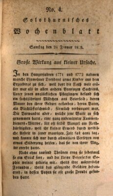 Solothurnisches Wochenblatt Samstag 24. Januar 1829