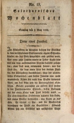 Solothurnisches Wochenblatt Samstag 9. Mai 1829