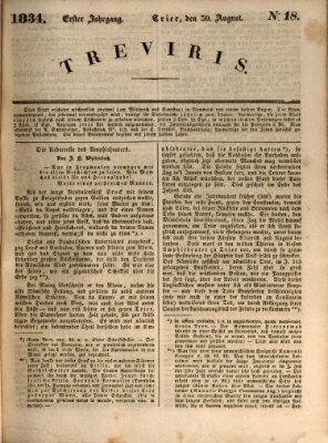 Treviris Samstag 30. August 1834