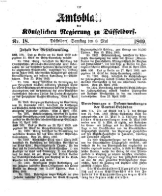 Amtsblatt für den Regierungsbezirk Düsseldorf Samstag 8. Mai 1869