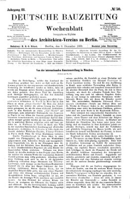 Deutsche Bauzeitung 〈Berlin〉 Donnerstag 9. Dezember 1869