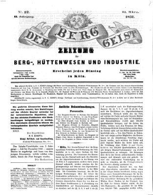 Der Berggeist Dienstag 24. März 1857