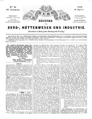 Der Berggeist Freitag 8. April 1859