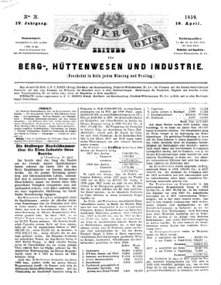 Der Berggeist Dienstag 19. April 1859