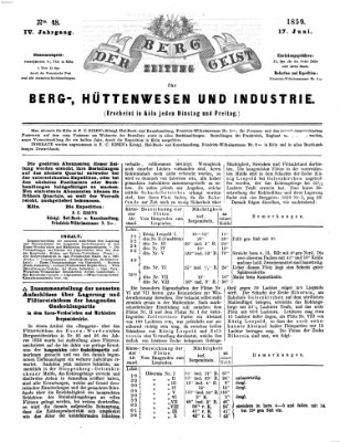 Der Berggeist Freitag 17. Juni 1859