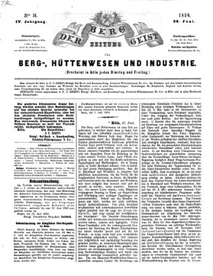 Der Berggeist Dienstag 28. Juni 1859