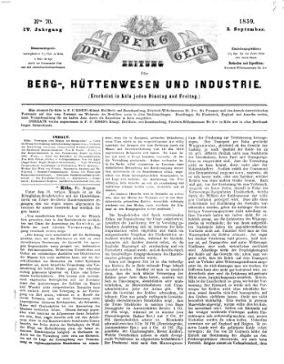 Der Berggeist Freitag 2. September 1859