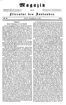 Magazin für die Literatur des Auslandes Donnerstag 5. Juli 1855