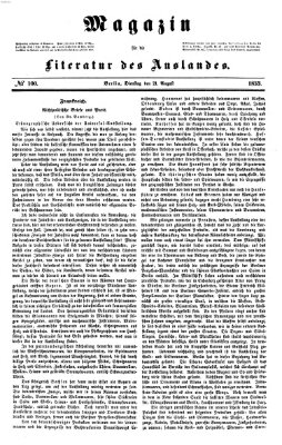 Magazin für die Literatur des Auslandes Dienstag 21. August 1855