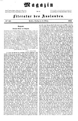 Magazin für die Literatur des Auslandes Dienstag 23. Oktober 1855