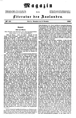 Magazin für die Literatur des Auslandes Samstag 10. November 1855