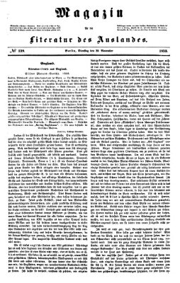 Magazin für die Literatur des Auslandes Dienstag 20. November 1855