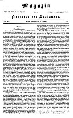 Magazin für die Literatur des Auslandes Samstag 29. Dezember 1855