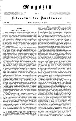 Magazin für die Literatur des Auslandes Samstag 18. Juli 1857