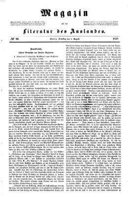 Magazin für die Literatur des Auslandes Dienstag 4. August 1857