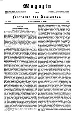 Magazin für die Literatur des Auslandes Dienstag 25. August 1857