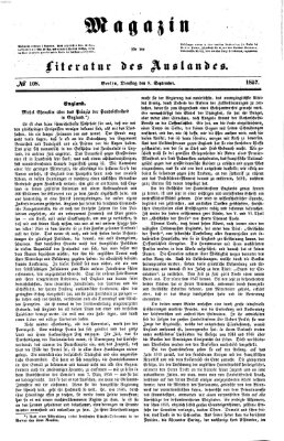 Magazin für die Literatur des Auslandes Dienstag 8. September 1857