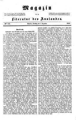 Magazin für die Literatur des Auslandes Dienstag 8. Dezember 1857