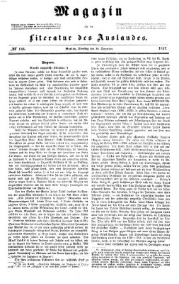 Magazin für die Literatur des Auslandes Dienstag 29. Dezember 1857