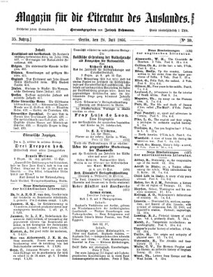 Magazin für die Literatur des Auslandes Samstag 28. Juli 1866