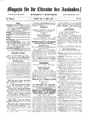 Magazin für die Literatur des Auslandes Samstag 11. Mai 1867