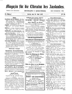 Magazin für die Literatur des Auslandes Samstag 20. Juli 1867