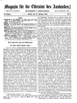 Magazin für die Literatur des Auslandes Samstag 20. Februar 1869