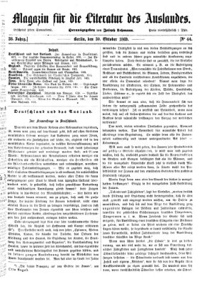 Magazin für die Literatur des Auslandes Samstag 30. Oktober 1869