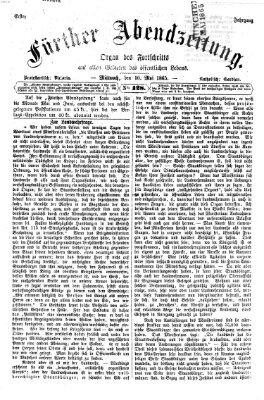 Fürther Abendzeitung Mittwoch 10. Mai 1865