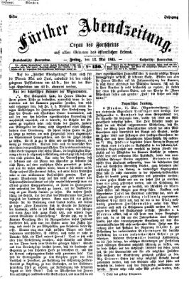 Fürther Abendzeitung Freitag 12. Mai 1865