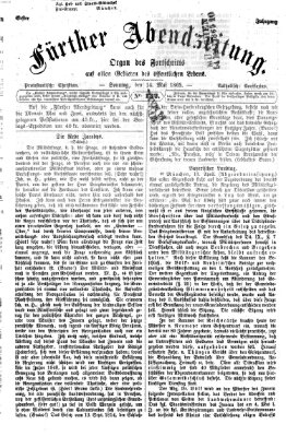 Fürther Abendzeitung Sonntag 14. Mai 1865