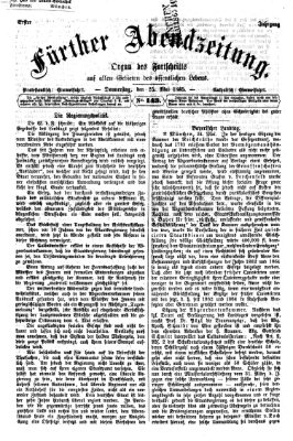 Fürther Abendzeitung Donnerstag 25. Mai 1865