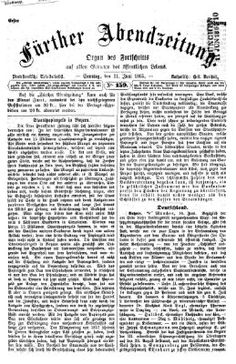 Fürther Abendzeitung Sonntag 11. Juni 1865