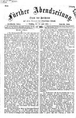 Fürther Abendzeitung Dienstag 13. Juni 1865