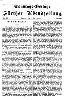 Fürther Abendzeitung Sonntag 5. März 1865