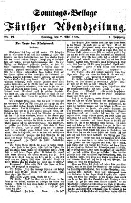 Fürther Abendzeitung Sonntag 7. Mai 1865